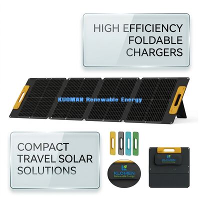 120W Poly Silicium Draagbaar Zonnepaneel IP68 Waterdicht Opvouwbaar Zonnepaneel voor Reizen Buiten