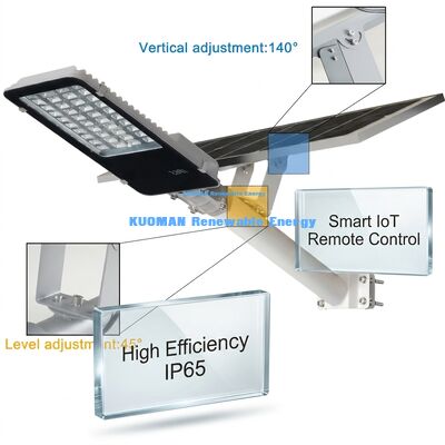 IP65 Waterdicht Zonne-LED Straatlantaarn 100-500W Aanpasbaar met 2700-6000K CCT voor Tuin- en Wegenverlichting