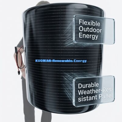 200W Monokristallijn Silicium Flexibel Zonnepaneel met IP67 Waterdicht Koolstofvezel Ontwerp