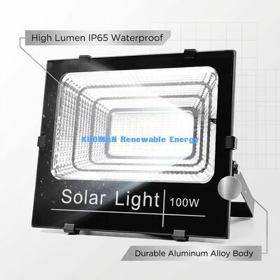 120Lm/W Hoge Lumen Zonne-schijnwerper met IP65 Waterdicht en 50W-300W Vermogen voor Buitenparkeerplaatsen