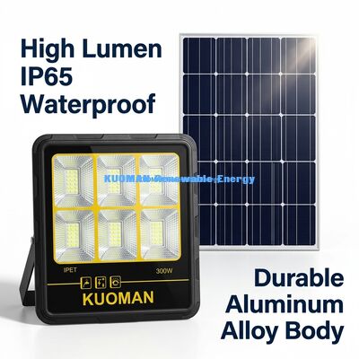 IP65 Waterdichte 200W-400W Zonne-schijnwerper met 15000LM Hoge Lumen LED Zonne-tuin schijnwerper