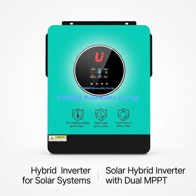 Hoogrendement 4.2KW/6.2KW Eenfasige Hybride Zonne-omvormer voor Thuis en Grid Tie Systemen