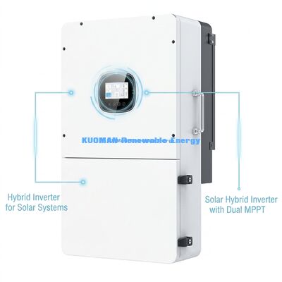 BSR-serie 36kW Hoge PV-invoer Driefasige hybride zonne-inverter met lithiumbatterij en IP65-bescherming