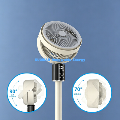 Stilstaande luchtcirculatieventilator, 70° breedhoekige schommelingsbureauburfvloer Dual Turbo ventilator
