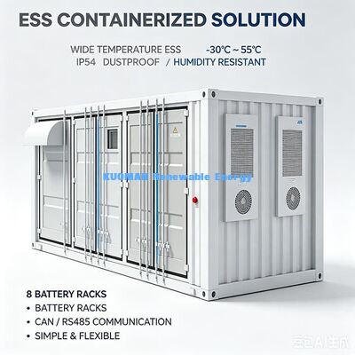 3.5 ton Containerized Energy Storage Unit 12192mm Grootte Grote capaciteit Industriële batterij ESS