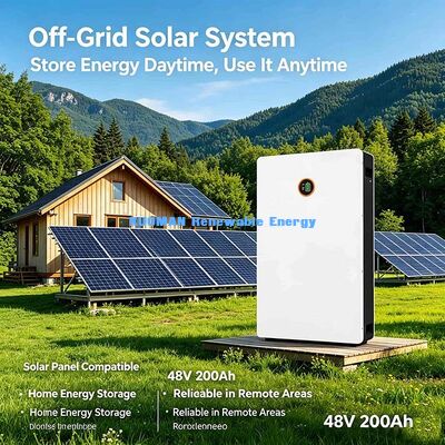 Powerwall 48V 200Ah LiFePO4 Wandbatterij Residentiële Zonne-energie Opslag Oplossing