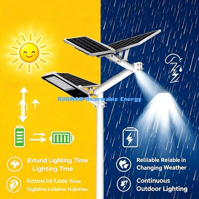 IP65 Waterproof Solar Separated Street Light Remote Timing Driveway Security Lamp
