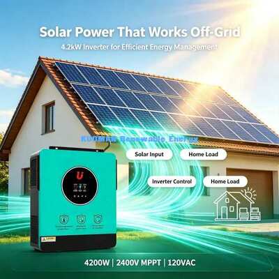 24V Lithium Batterij Compatibele 4.2kW Hybride Off-Grid Zonne-omvormer