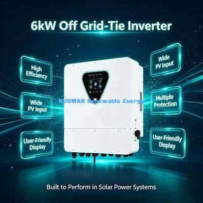 6 kW 2 MPPT Solar Hybrid Inverter Current Transformer WiFi Remote Monitoring