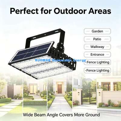 Modular LED Solar Flood Light IP65 120lm/W High Lumen Outdoor Stadium Tunnel Lighting