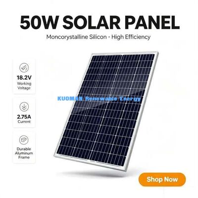 50W hoog-efficiënt zonnepaneel 700V systeemspanning veilig buiten het net