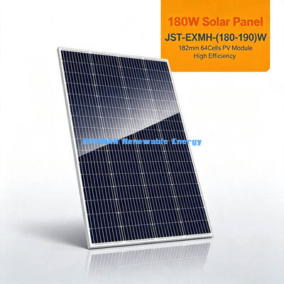 Zware 180-190W Mono Zonnepaneel, 3.2mm Gehard Glas Buiten Fotovoltaïsch Module