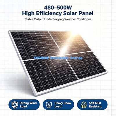 RV & Boat Off-Grid Bifacial Solar Charging Panel Kit 500W N-type