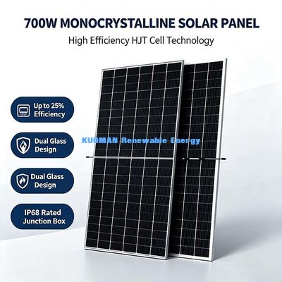 Agrarische Zonnefarm 700-Watt Bifacial Paneel, Verbeterde Energieopbrengst aan de Achterkant