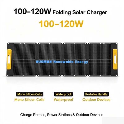 120W waterdicht opvouwbaar zonnepaneel, hoog-efficiënte off-grid zonne-energie voor kamperen Vissen