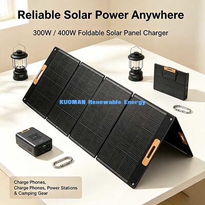 400W opvouwbaar waterdicht zonnepaneel, off-grid zonne-oplader voor RV camper van & home backup
