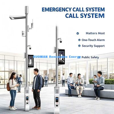 Cloud-beheerde Smart Street Light Pole, All-in-One IoT Smart Pole voor openbare veiligheid en stadsbeheer