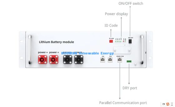 48V 200Ah LiFePO4 batterij Muurmontage Home batterij opslag met 8000 cycli voor residentieel gebruik