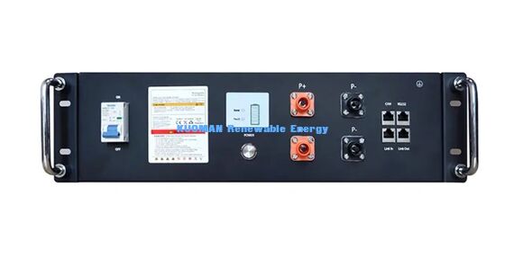 KM New Energy 51.2V 100Ah LiFePO4 thuisbatterij UL9540A UL1973 gecertificeerd voor zonne-energiesystemen
