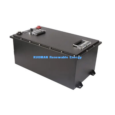 KM 72V -100Ah Aangepaste Golfkar LiFePO4 Batterij met 8000 Cycli en 7360Wh Energie
