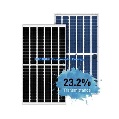 540W 550W Mono Perc zonnepaneel met 22% efficiëntie en frameless glas ontwerp