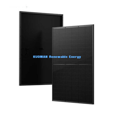 N Type Zwart Zonnepaneel 415W met 22% Efficiëntie en Geanodiseerd Aluminium Frame