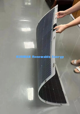 360 graden buigbaar bifaciaal flexibel zonnepaneel 200W IP68 waterdicht met koolstofvezel