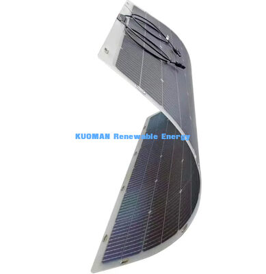 360 graden buigbaar bifaciaal flexibel zonnepaneel 200W IP68 waterdicht met koolstofvezel