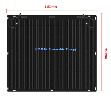 800W flexibel zonnepaneel met IP68 waterdicht en 360 graden buigbaar voor dak RV Marine