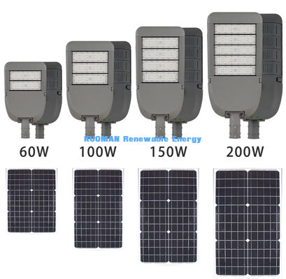 50W IP65 Waterdicht Aluminium Zonne-Straatlicht met LED-technologie voor buitenverlichting