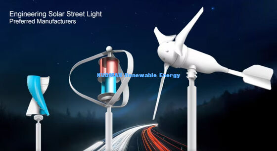 100W-200W wind-zonne hybride straatlicht met IP65 waterdicht en 12 uur*365 dagen werktijd voor off-grid wegen