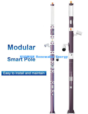 Slimme systeembediening LED Secreen buitenverlichtingsmast Slimme afstandsbedieningsverlichtingsmast
