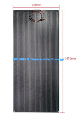 200W Monokristallijn Silicium Flexibel Zonnepaneel met IP67 Waterdicht Koolstofvezel Ontwerp