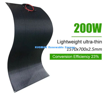 Duurzaam flexibel zonnepaneel van 200 W voor buiten het netwerk