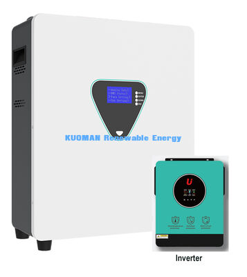 Wandgemonteerde LiFePO4 Zonne-energie Opslagbatterij met 6000 Cycli en 25.6/51.2V voor Back-up Thuis