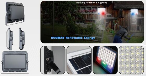 IP65 Waterproof Solar Flood Light with 15000LM High Lumen and Motion Sensor for Outdoor Lighting