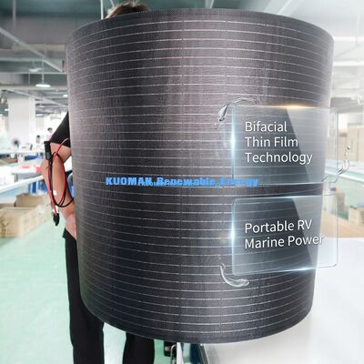 200W Monokristallijn Silicium Flexibel Zonnepaneel met IP67 Waterdicht Koolstofvezel Ontwerp