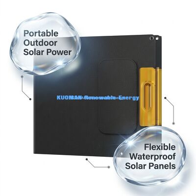 200W IP68 Waterdicht 360° Buigbaar Draagbaar Opvouwbaar Zonnepaneel voor Noodstroomvoorziening