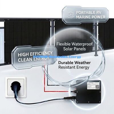 200 W hoog efficiënt buigbaar flexibel zonnepaneel voor hernieuwbare schone energie