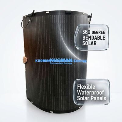 200W Milieuvriendelijk Flexibel Zonnepaneel met IP67 Beoordeelde Junction Box voor Nul CO2-voetafdruk