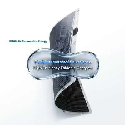 360 graden buigbaar bifaciaal flexibel zonnepaneel 200W IP68 waterdicht met koolstofvezel