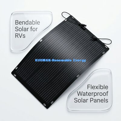 Lichte 100W flexibele ETFE zonnepaneel voor RV-reizen en outdoor-avonturen