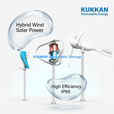 100W-200W wind-zonne hybride straatlicht met IP65 waterdicht en 12 uur*365 dagen werktijd voor off-grid wegen