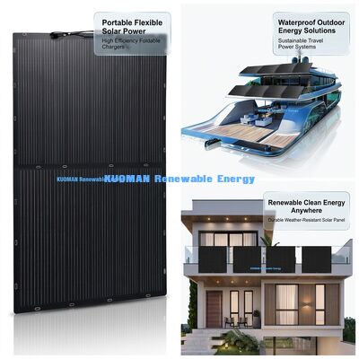 200W Bifacial Flexibel Zonnepaneel - Polykristallijn Silicium Zonnepaneel voor Hernieuwbare Schone Energie