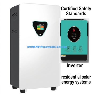 51.2V 300Ah Solar Hybrid LiFePO4 batterij systeem met 6000 cycli voor energieopslag thuis buiten het net