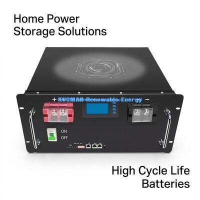 48V 200Ah LiFePO4-batterijrekmodule met 8000 diepe cycli en UL CE-certificering voor thuisbatterijopslag