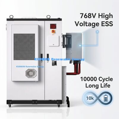 Buiten Industrieel Batterij Energie Opslagsysteem met 107,52 kWh Lithium IJzer Fosfaat Batterij en IP54 Classificatie