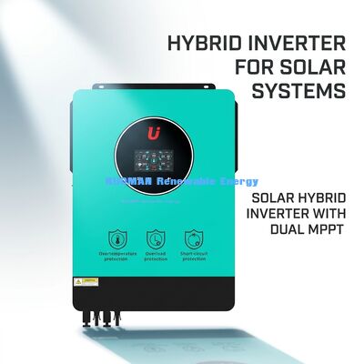 10 kW hybride zonne-inverter met 98% efficiëntie en drievoudige bescherming voor on/off-grid systemen