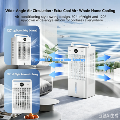 45W energiebesparende airconditionerventilator, groothoekzwaai, stille, koele luchtbevochtigerventilator
