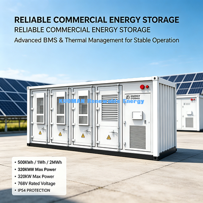 500kWh/1MWh/2MWh Container ESS∙ Lange Cyclus Lithium Energieopslag voor Zonneprojecten